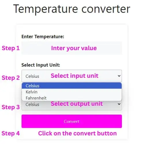 Temperature converter,