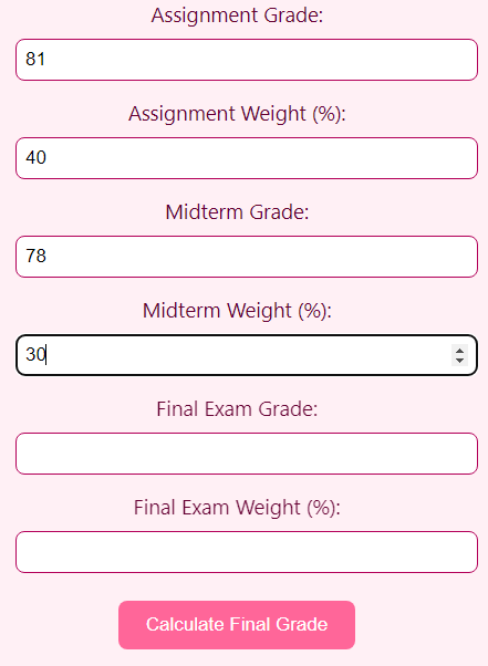 Final Grade Calculator, Final Grade Calculator2024, Latest Final Grade Calculator, Advance Final Grade Calculator,Advance Final Grade Calculator 2024